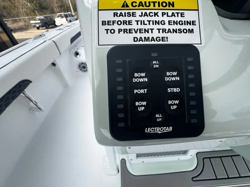 Slide: The Image of Control panel on a 2026 Tidewater 2500 Carolina Bay boat. - 21