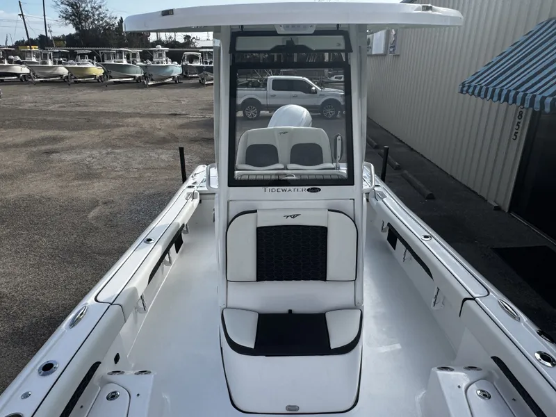 Slide: The Image of 2026 Tidewater 2500 Carolina Bay boat in parking lot. - 34