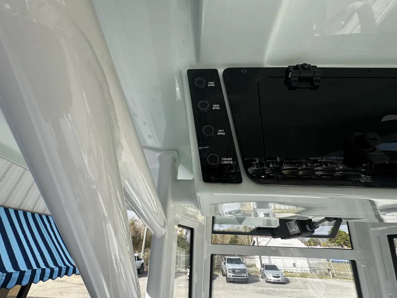 Slide: The Image of Control panel of Tidewater 2500 Carolina Bay 2026 boat. - 38