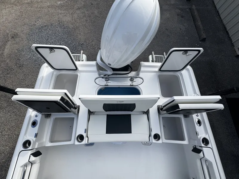 Slide: The Image of Aerial view of 2026 Tidewater 2500 Carolina Bay boat. - 9