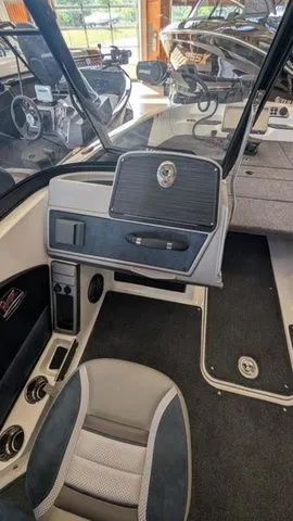 Slide: The Image of Interior of 2026 Ranger 2050MS boat with modern features. - 8