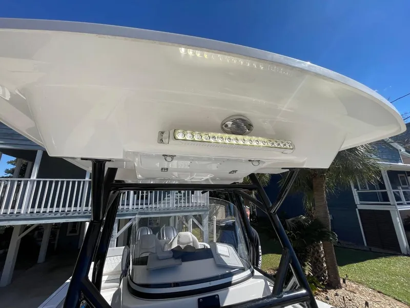 Slide: The Image of 2024 Sea Fox 288 Commander boat with T-top and LED lights. - 39