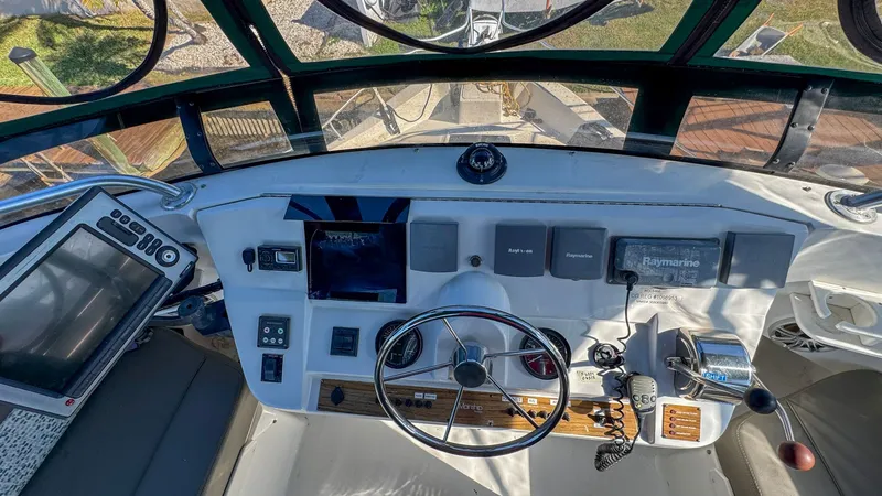 Slide: The Image of Flybridge Helm - 44