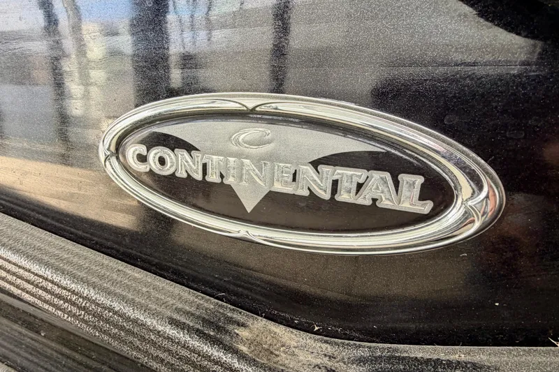Slide: The Image of Close-up of "250" emblem on 2019 Crest Continental 250 SLS boat. - 10