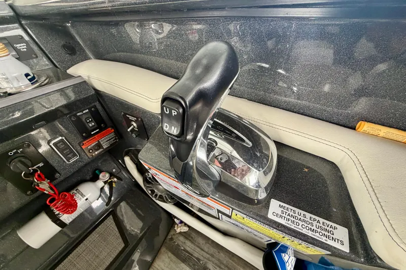 Slide: The Image of Control panel switch labeled "Captain's Cooled Cup" on 2019 Crest Continental 250 SLS. - 22