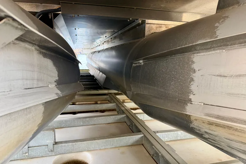 Slide: The Image of 2019 Crest Continental 250 SLS with Suzuki 300 outboard motor at dock. - 42