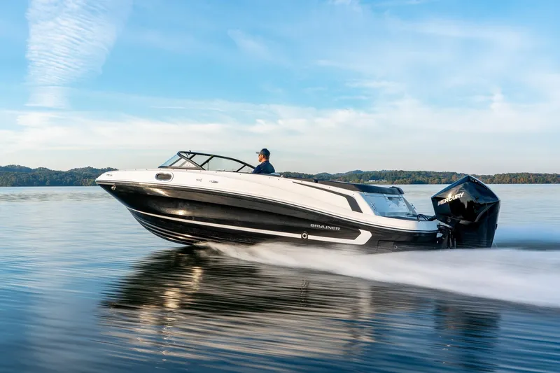 The Image of 2026 Bayliner VR6 Bowrider OB cruising on calm water. - 1