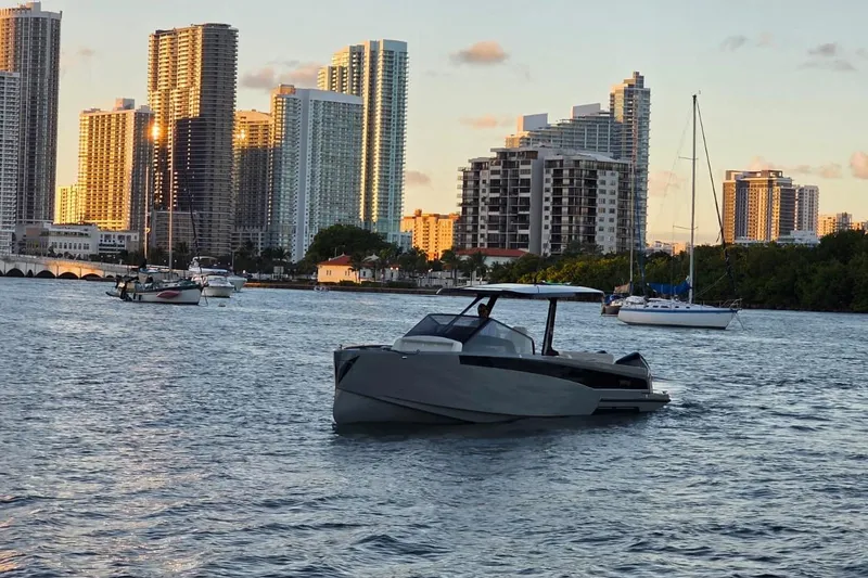 Slide: The Image of Interior cabin of 2026 Virtue V10 boat, featuring sleek design and modern amenities. - 15