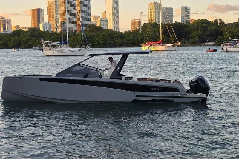 Slide: The Image of 2026 Virtue V10 interior with wooden cabinet and reading light. - 17