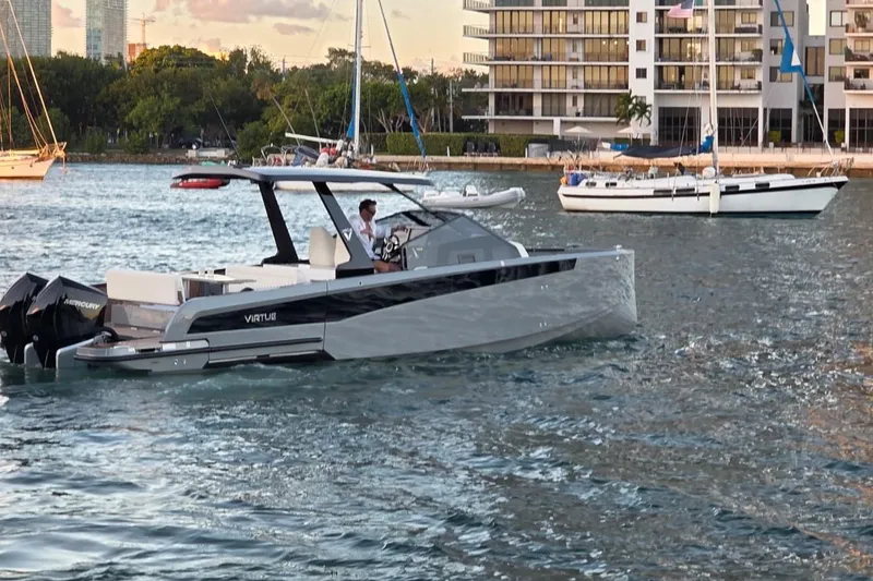 Slide: The Image of Control panel of 2026 Virtue V10 with wood finish and electronic displays. - 48