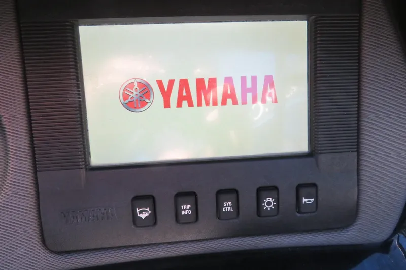 Slide: The Image of 2017 Yamaha AR240 boat interior storage compartment with portable toilet. - 30