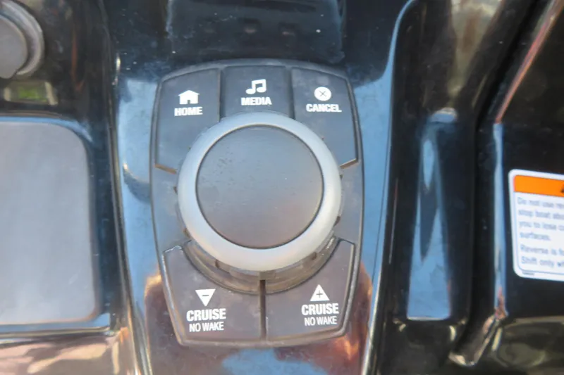 Slide: The Image of Garmin display on 2017 Yamaha Boats AR240 dashboard. - 37