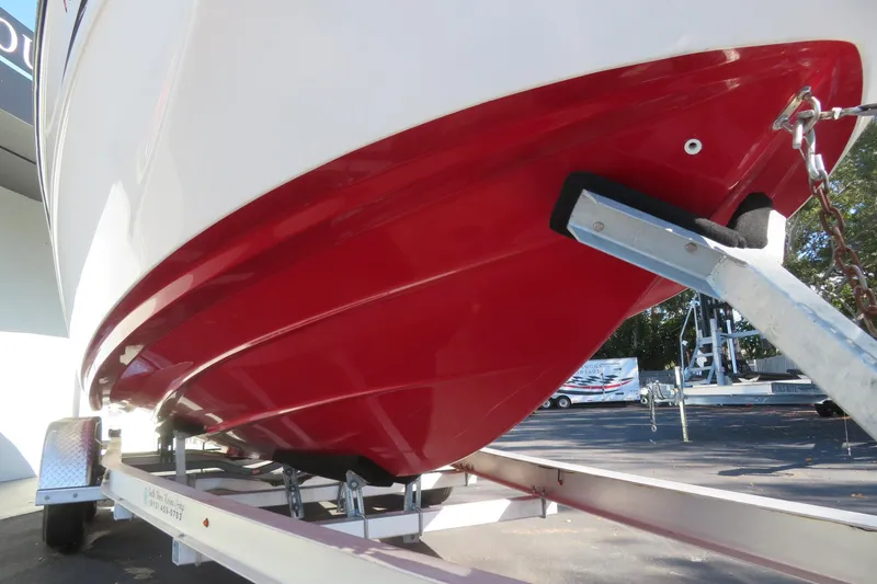 Slide: The Image of 2017 Yamaha Boats AR240 on trailer at Suncoast Marine Group dealership. - 5