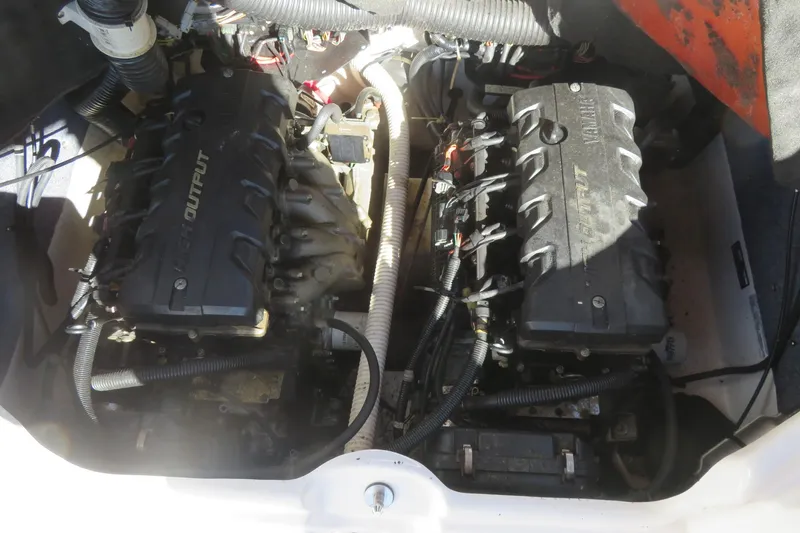 Slide: The Image of 2017 Yamaha Boats AR240 cockpit with Garmin navigation system and sleek interior design. - 51