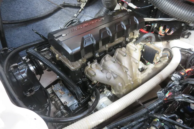 Slide: The Image of 2017 Yamaha AR240 boat electrical panel with switches and wiring. - 57