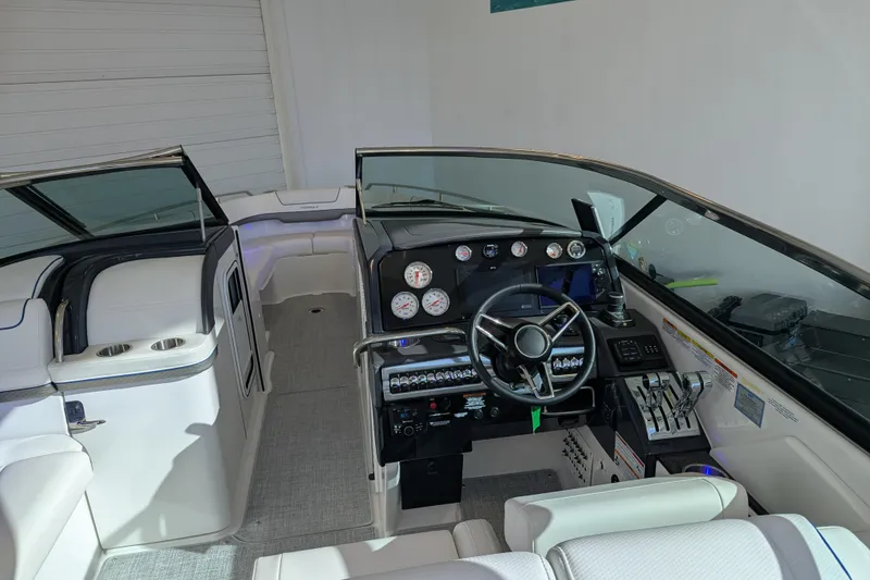Slide: The Image of Interior view of 2025 Formula 310 Bowrider I/O boat. - 11