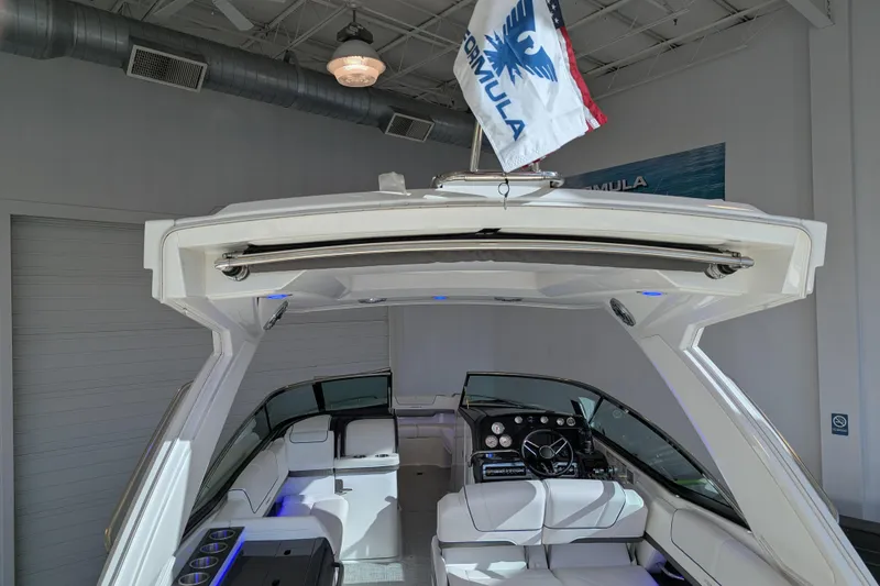 Slide: The Image of Interior view of 2025 Formula 310 Bowrider I/O boat. - 12