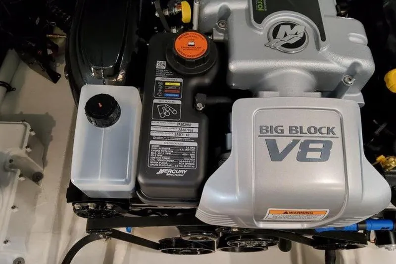 Slide: The Image of 2025 Formula 350 Crossover Bowrider I/O Big Block V8 engine. - 22