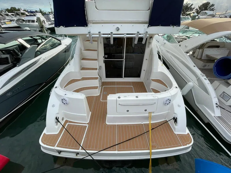 Slide: The Image of 2007 Sea Ray 360 Sedan Bridge yacht with spacious deck and elegant design. - 25