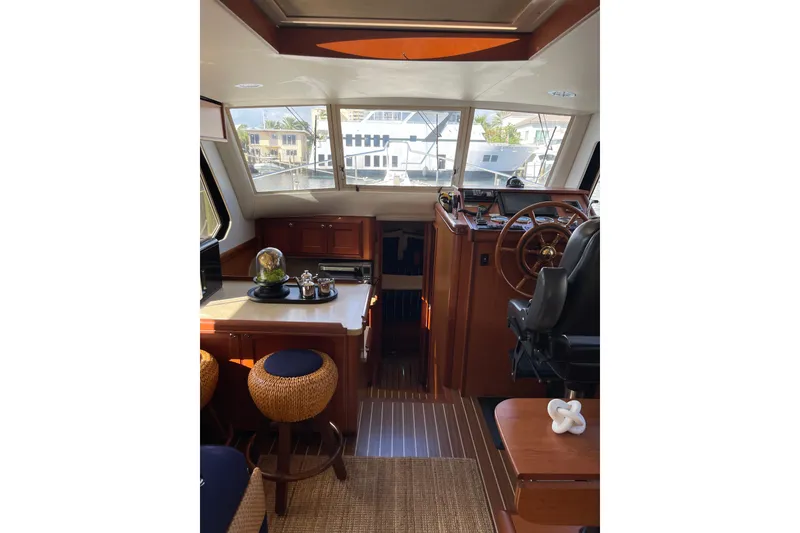 Slide: The Image of 2008 Mainship 34 Trawler Hardtop shower area with modern fixtures and lighting. - 31