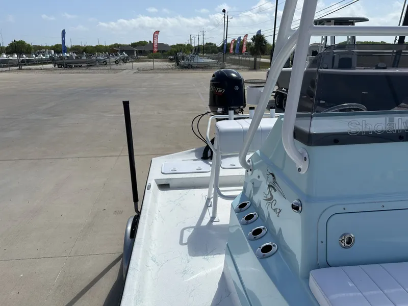 Slide: The Image of 2026 Shoalwater 19 CAT boat on parking lot, exterior view. - 18