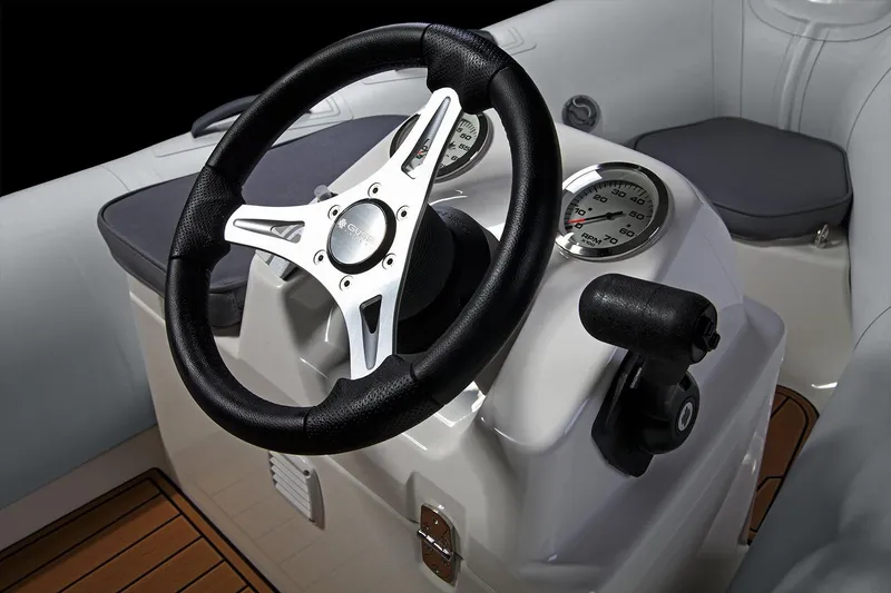 Slide: The Image of Manufacturer Provided Image: Steering console of Brig Falcon Tender 330, year 2026. - 4