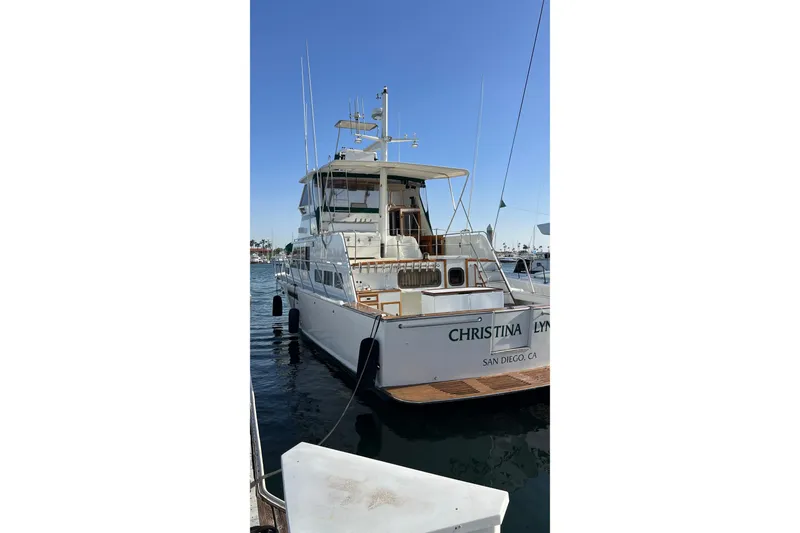 Slide: The Image of 1966 Drake 53 yacht "Christina Lynn" docked in San Diego, California. - 31