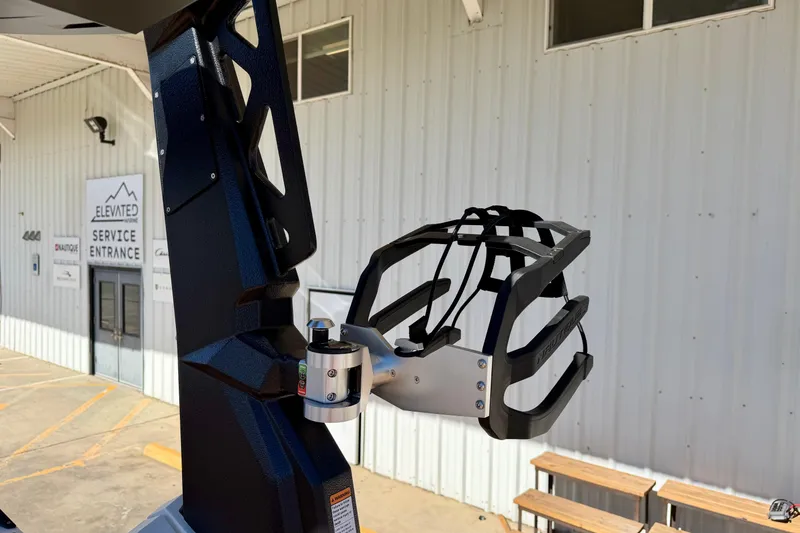 Slide: The Image of 2026 Nautique Super Air Nautique S21 wakeboard rack at service entrance. - 36