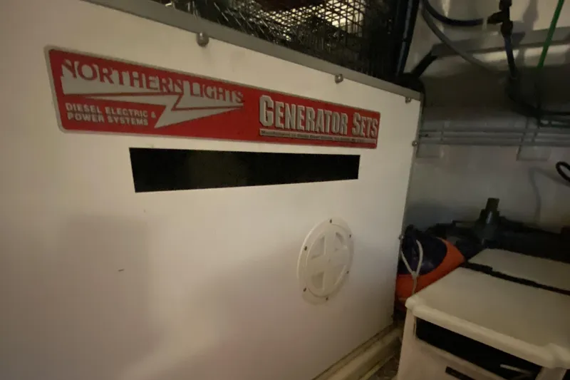 Slide: The Image of Northern Lights generator set in Compass 55, year 2000, diesel electric power system. - 100