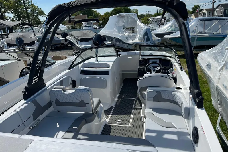 Slide: The Image of 2026 Bayliner VR6 Bowrider OB with sleek interior design and modern features. - 6