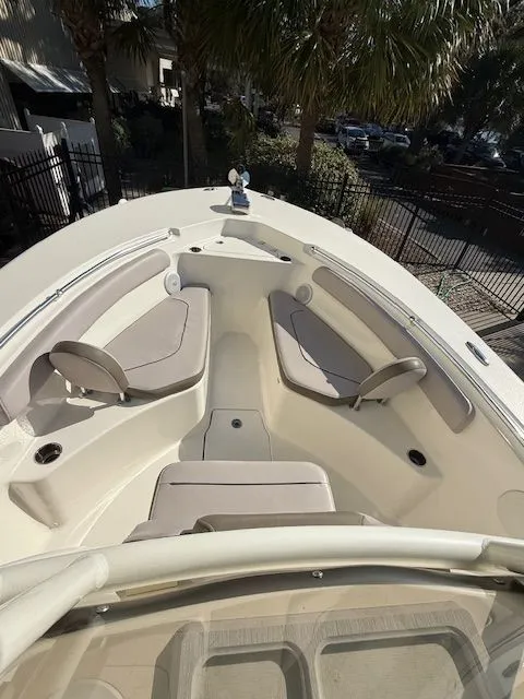 Slide: The Image of Interior view of a 2020 Key West 244 Center Console boat. - 10