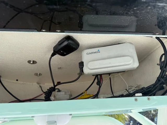 Slide: The Image of Garmin device in Key West 244 Center Console boat, 2020 model. - 19