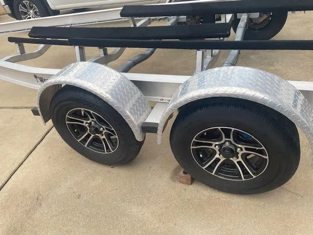 Slide: The Image of Boat trailer with two wheels, Key West 244 Center Console, 2020. - 33