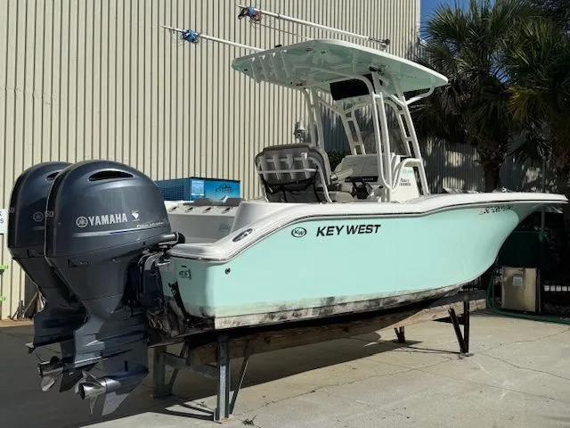Slide: The Image of 2020 Key West 244 Center Console boat with Yamaha engines. - 4