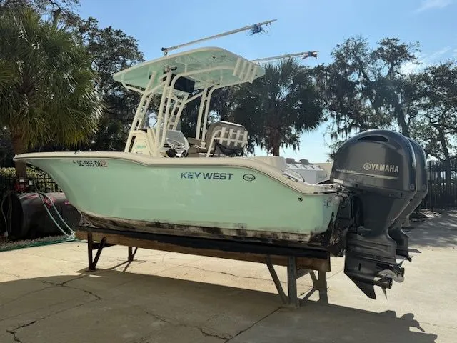 Slide: The Image of 2020 Key West 244 Center Console boat with Yamaha engine. - 5