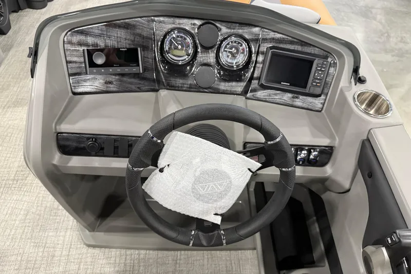 Slide: The Image of Steering console of 2026 Avalon 2385 LSZ VRB with modern gauges and controls. - 7