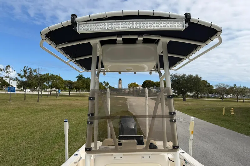 Slide: The Image of 2007 Key West 176 Sportsman CC boat with T-top and LED light bar. - 16