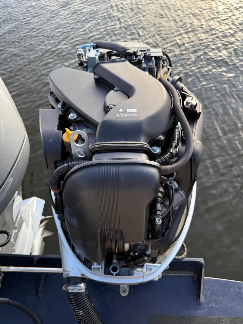 Slide: The Image of Outboard motor of a 2018 Eastern 27 Islander Hardback. - 44