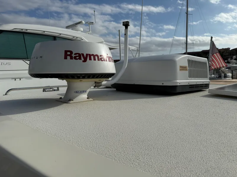 Slide: The Image of Raymarine equipment on a 2018 Eastern 27 Islander Hardback boat. - 10