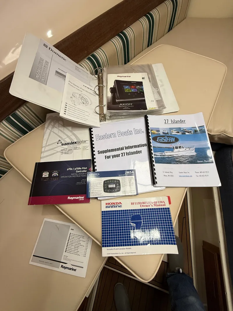 Slide: The Image of Manuals and documents for Eastern 27 Islander Hardback 2018. - 22