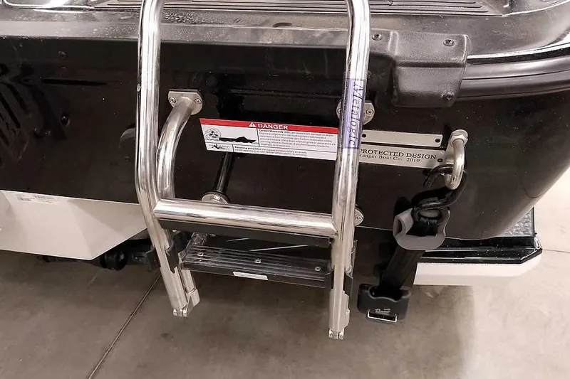 Slide: The Image of Stainless steel ladder on 2026 Ranger 620xFS Pro boat. - 44