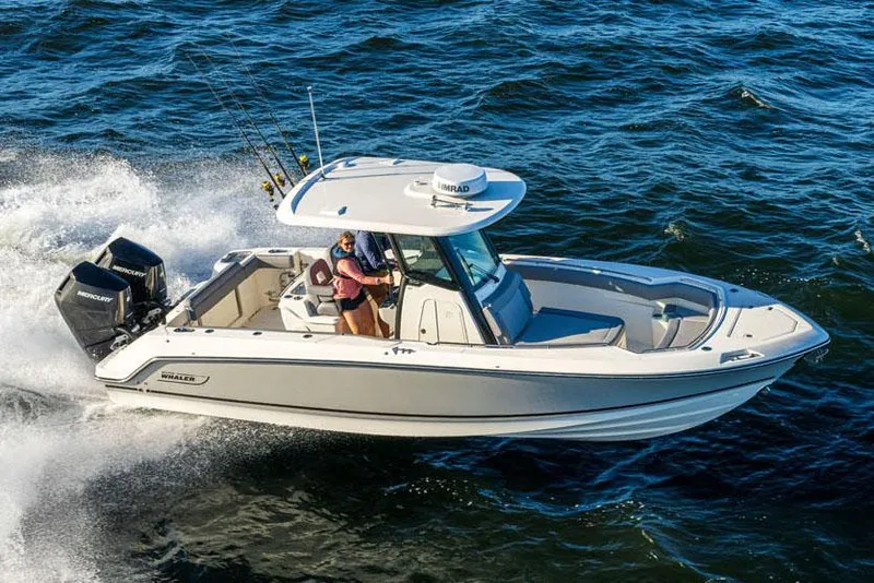 The Image of Manufacturer Provided Image: 2025 Boston Whaler 280 Outrage cruising on open water. - 0