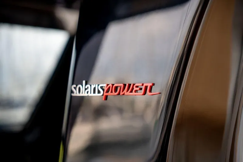 Slide: The Image of 2026 Solaris Power 44 Sport Turismo logo on sleek surface. - 16