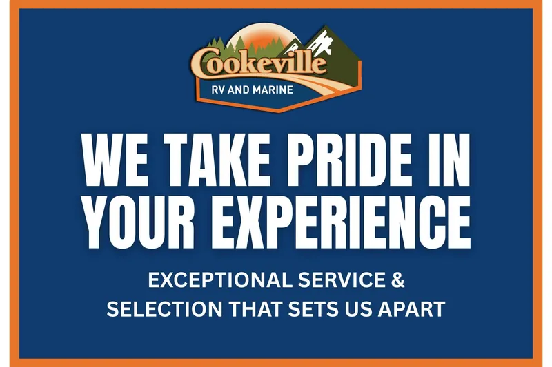 Slide: The Image of Cookeville RV and Marine sign promoting exceptional service and customer experience. - 3