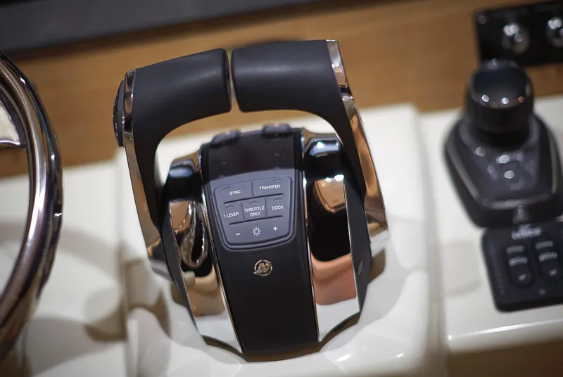 Slide: The Image of Control console of the 2023 Chris-Craft Catalina 30. - 25