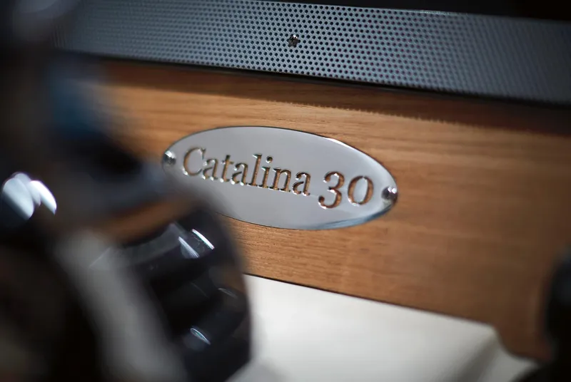 Slide: The Image of Chris-Craft Catalina 30 boat nameplate, 2023 model. - 27
