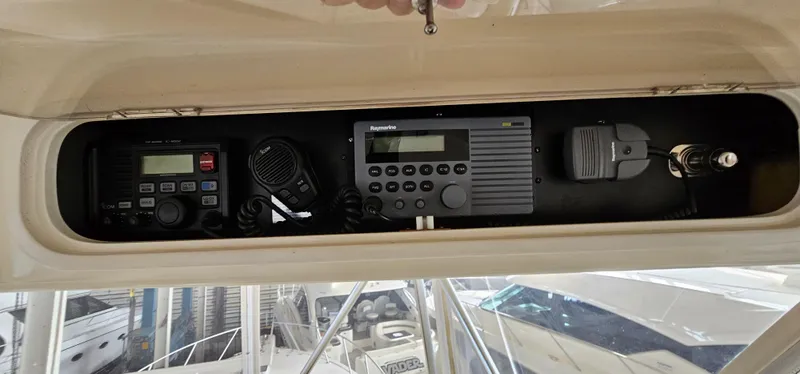 Slide: The Image of Navigation systems on a 1997 Ocean Yachts 48 Super Sport. - 23