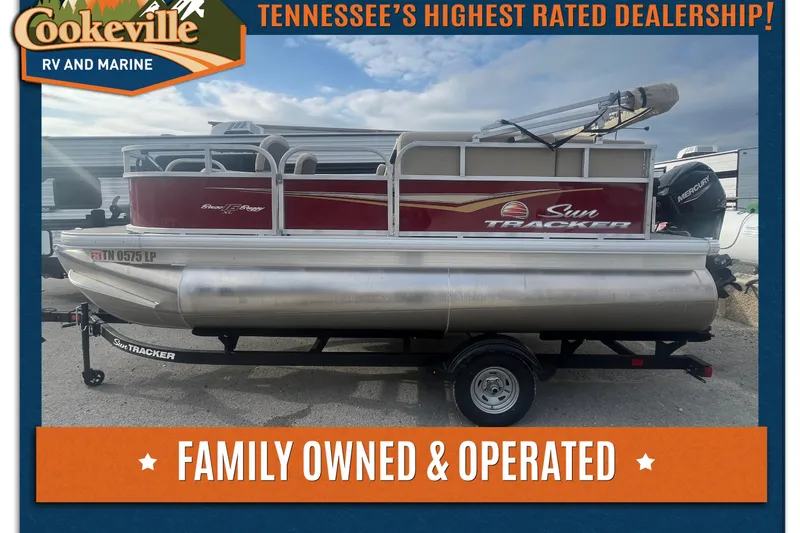 The Image of 2025 Sun Tracker Bass Buggy 16 XL Select pontoon at Cookeville RV and Marine dealership. - 0