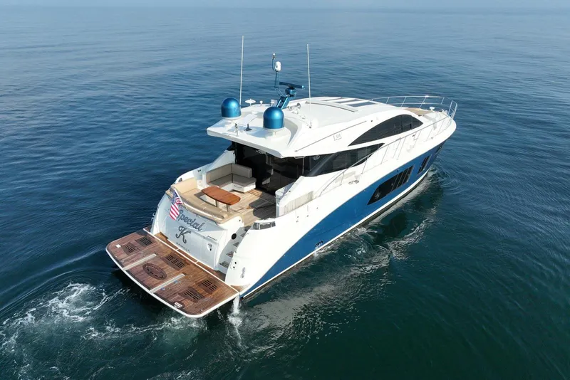 Slide: The Image of Luxurious 2016 Sea Ray L650 yacht cruising on calm ocean waters. - 7