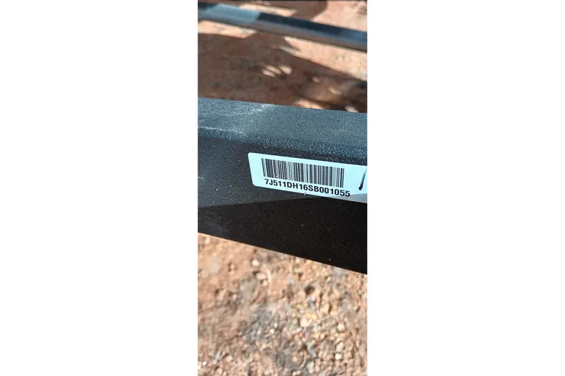 Slide: The Image of Barcode on 2024 Tracker Pro Team 175 TXW boat trailer frame. - 22
